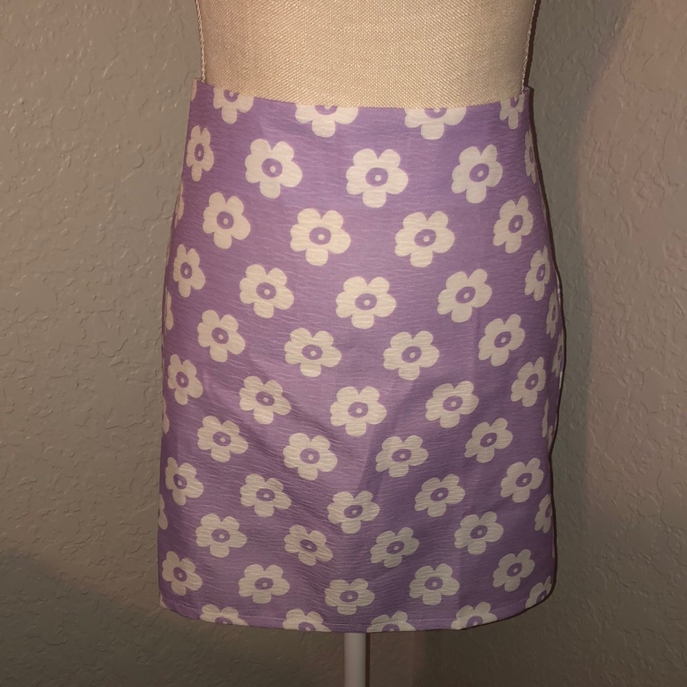 Purple flower skirt